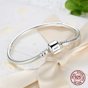 Pulseira de prata Charm